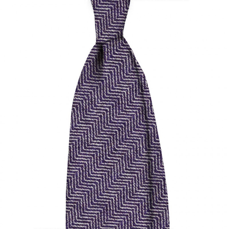 Cashmere herringbone purple