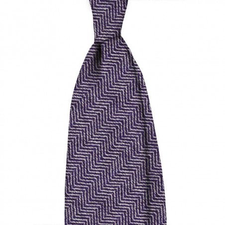 Cashmere herringbone purple