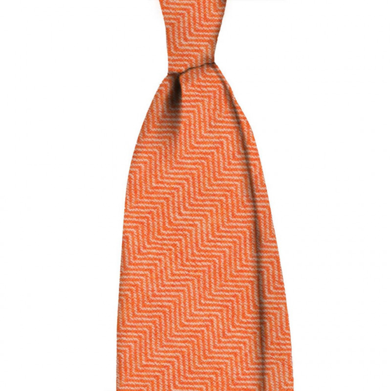 Cashmere herringbone orange