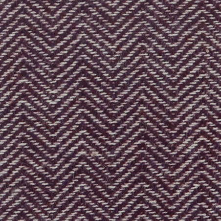 Cashmere herringbone white-burgundy