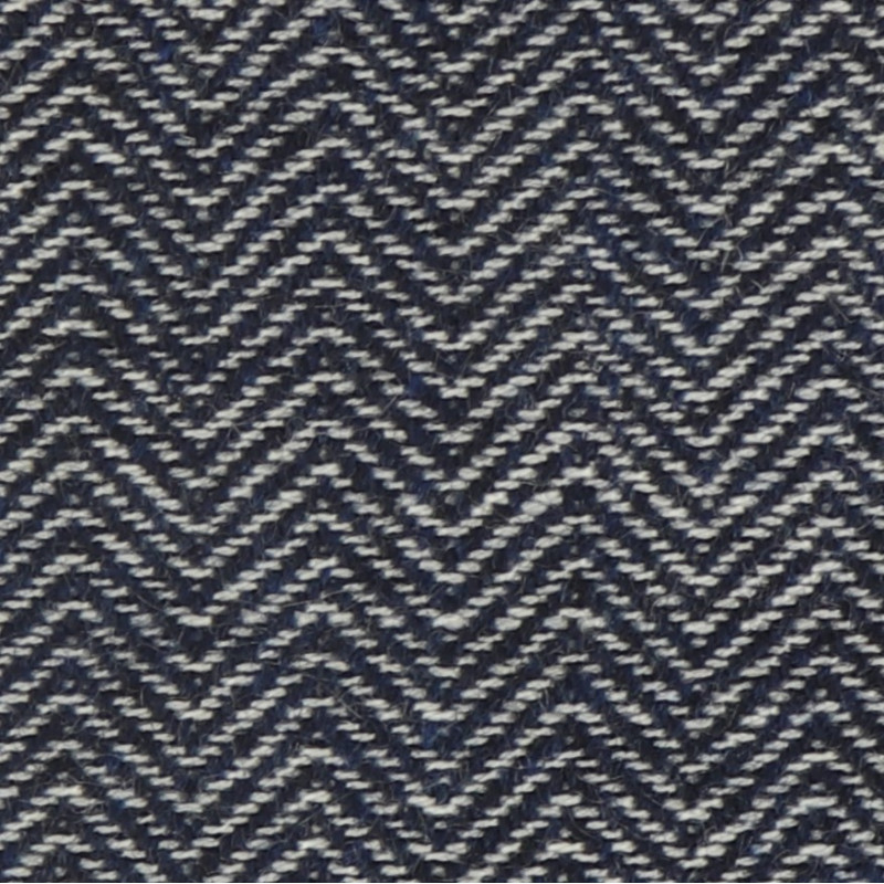 Cashmere herringbone white-navy