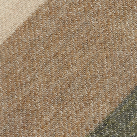Olive cashmere block stripes
