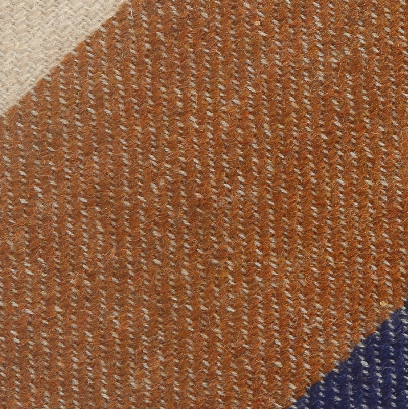 Tan cashmere block stripes