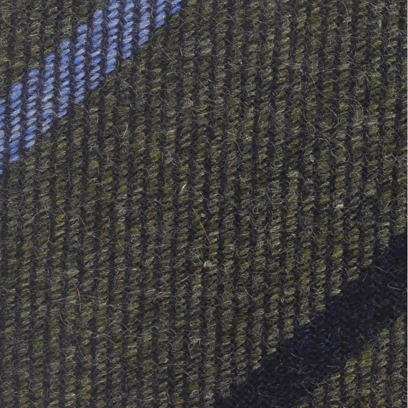 Olive green cashmere stripes