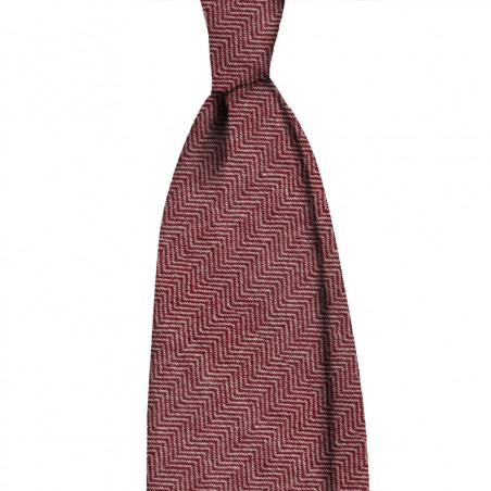 Cashmere herringbone bordeaux