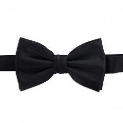 Pre-tied Black bow tie