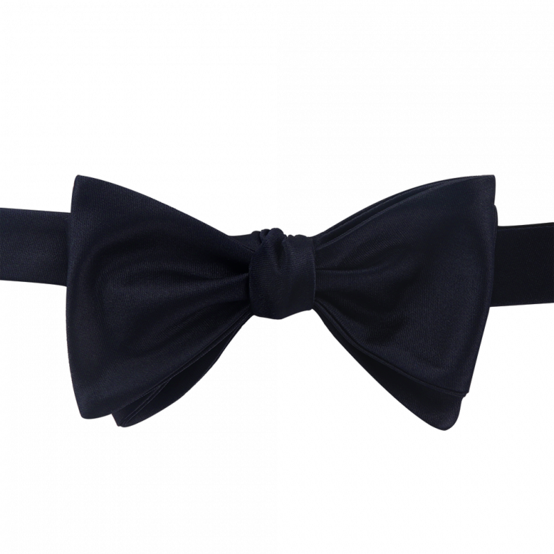 Navy self bow tie