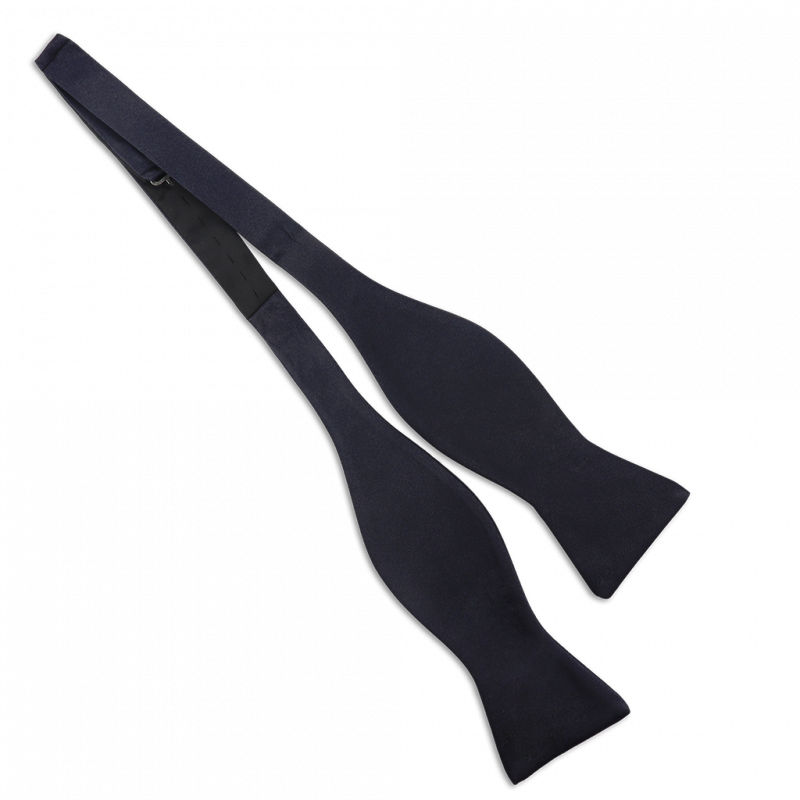 Navy self bow tie