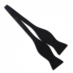 Black self bow tie 2