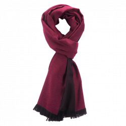 Sciarpa cashmere Magenta & Navy