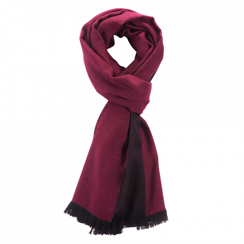 Magenta & Navy cashmere Scarf