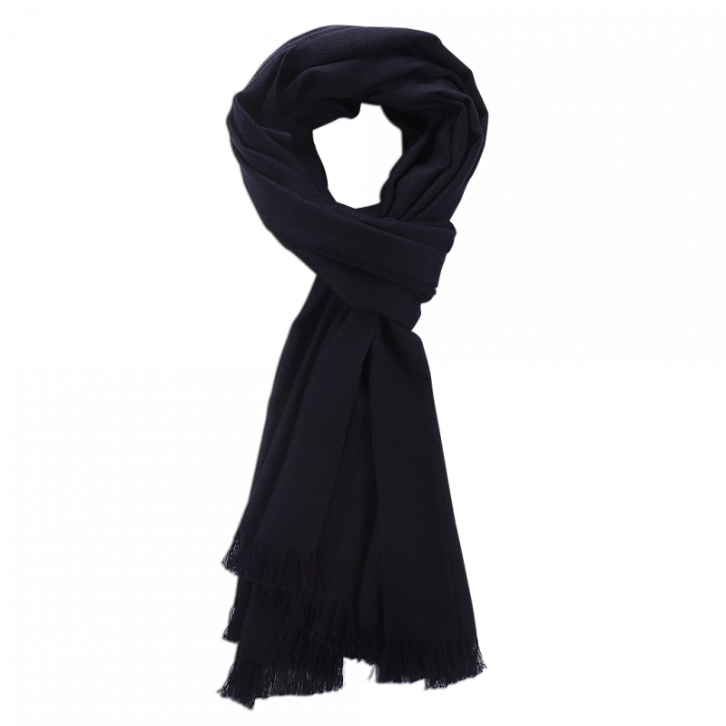 Navy Cashmere Scarf