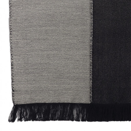 Sciarpa cashmere Argento & Navy