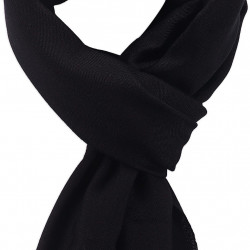 Sciarpa cashmere Nero & Navy 2