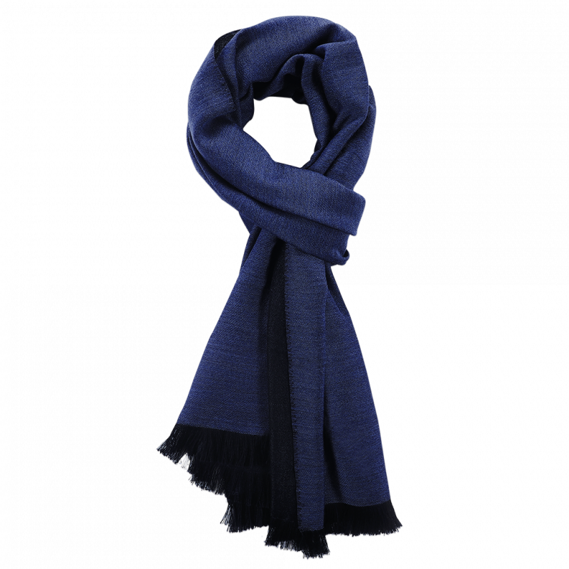 Jeans & Navy cashmere Scarf