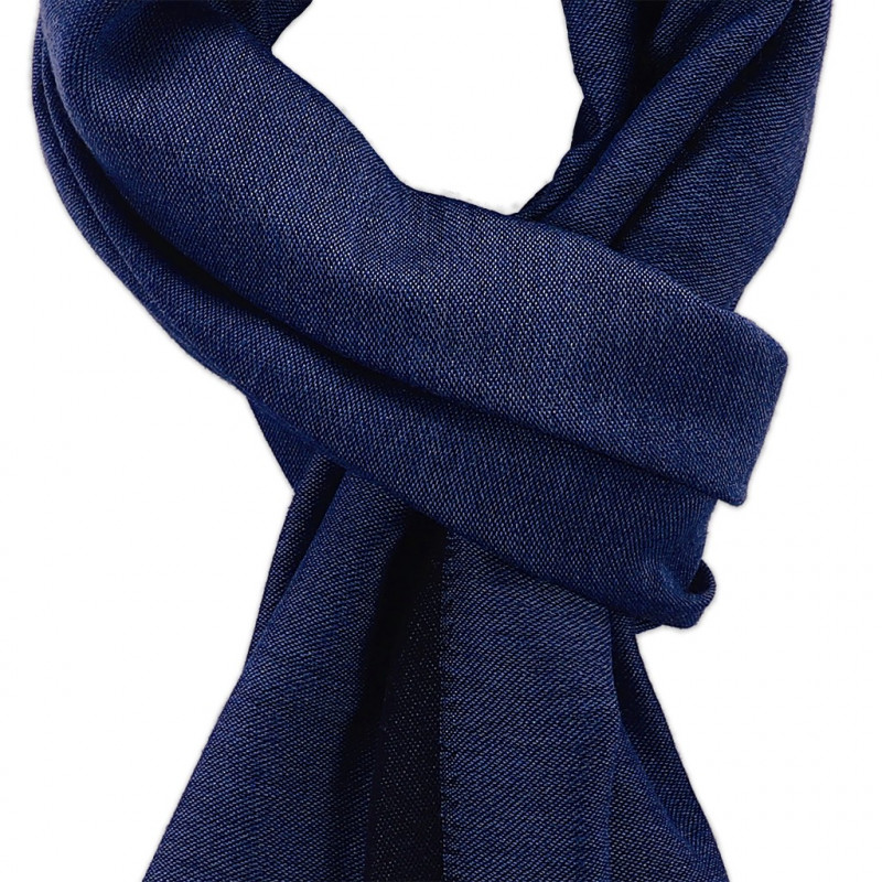 Jeans & Navy cashmere Scarf