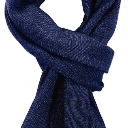 Jeans & Navy cashmere Scarf