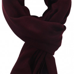 Bordeaux & Navy cashmere Scarf 2