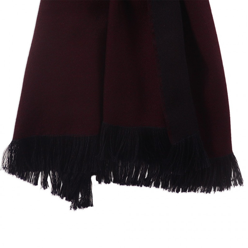 Sciarpa cashmere Bordeaux & Navy