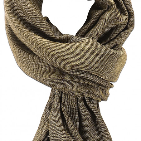 Dark beige & Navy cashmere Scarf