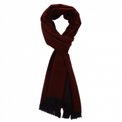 Brick & Navy cashmere Scarf