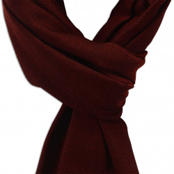 Brick & Navy cashmere Scarf 2