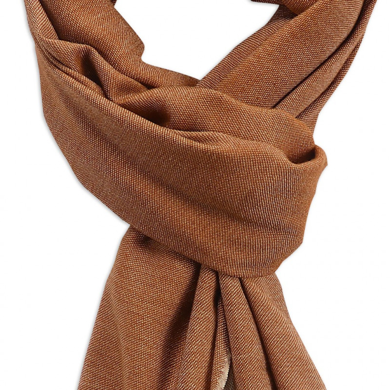 Sciarpa cashmere Ruggine & Crema