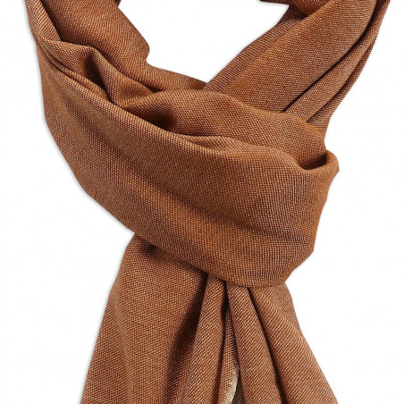 Sciarpa cashmere Ruggine & Crema