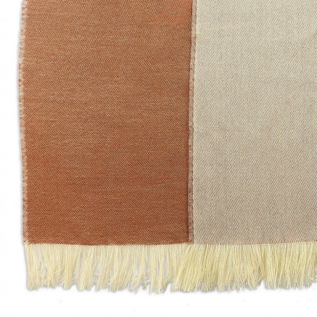 Sciarpa cashmere Ruggine & Crema