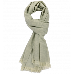 Light Grey & Cream cashmere Scarf