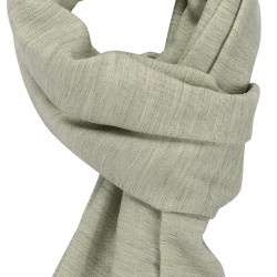 Light Grey & Cream cashmere Scarf 2