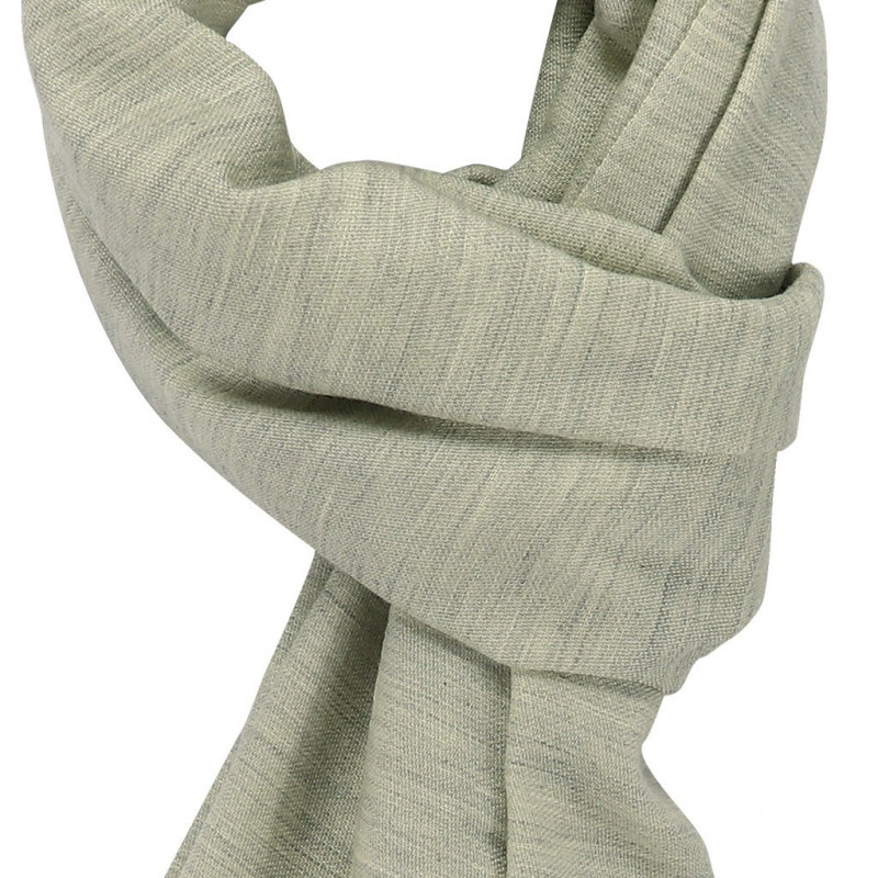 Light Grey & Cream cashmere Scarf