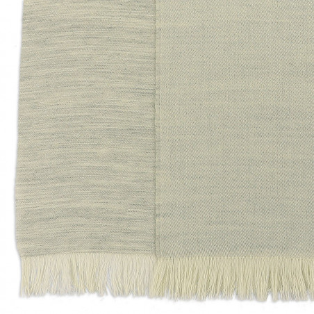 Sciarpa cashmere Grigio chiaro & Crema