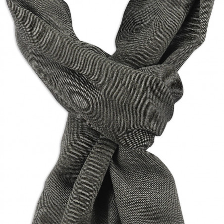 Grey & Cream cashmere Scarf