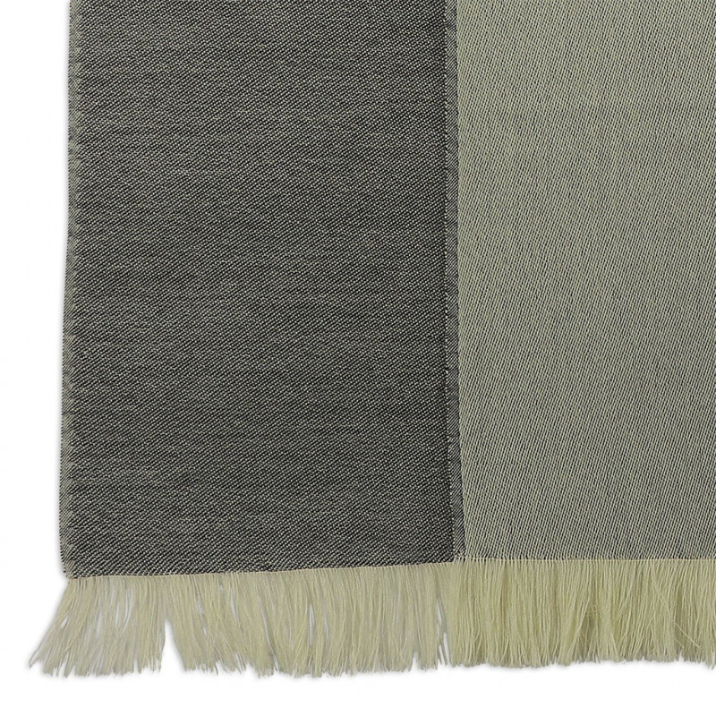 Grey & Cream cashmere Scarf