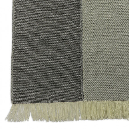 Grey & Cream cashmere Scarf