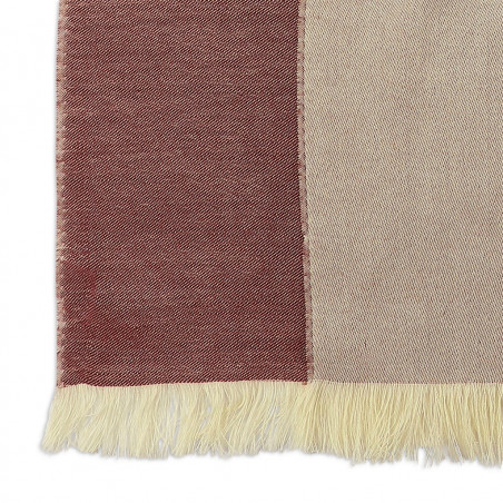 Sciarpa cashmere Bordeaux & Crema