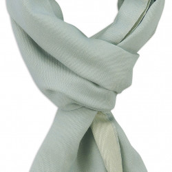 Light Blue & Cream cashmere Scarf 2
