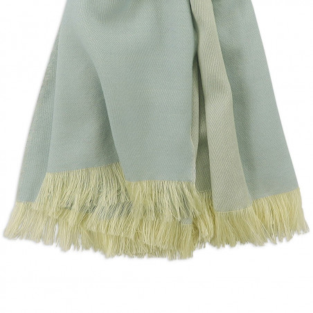 Sciarpa cashmere Celeste & Crema