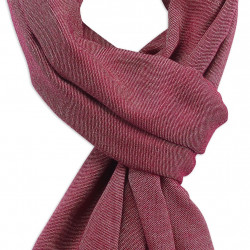 Sciarpa cashmere Magenta & Crema 2