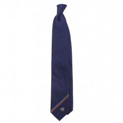 Navy Tie Zebre Rugby