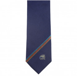 Navy Tie Zebre Rugby 2