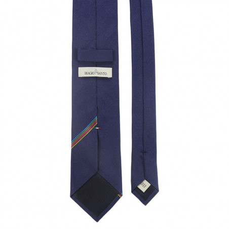 Navy Tie Zebre Rugby