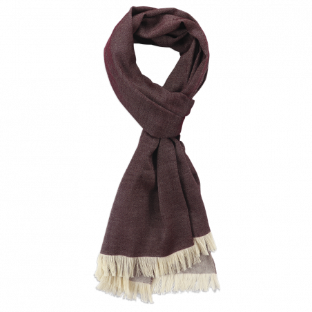 Burgundy & Cream cashmere Scarf Burgundy & Cream cashmere Scarf