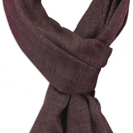 Sciarpa cashmere Borgogna & Crema Sciarpa cashmere Borgogna & Crema