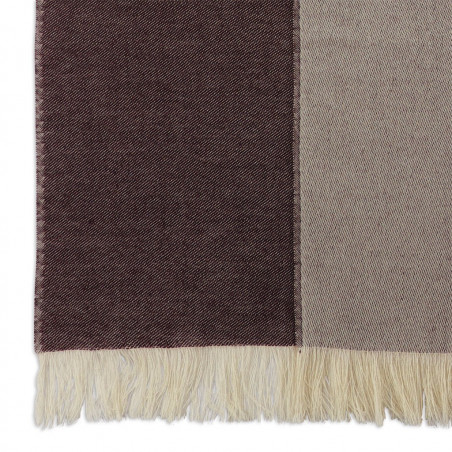Sciarpa cashmere Borgogna & Crema Sciarpa cashmere Borgogna & Crema