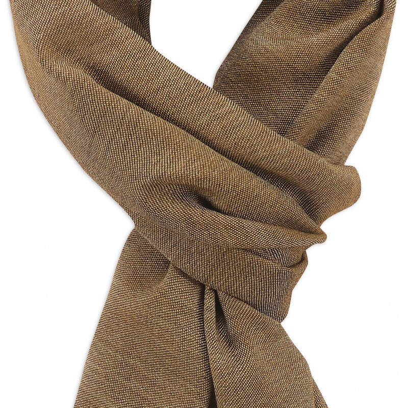 Light Brown & Cream cashmere Scarf Light Brown & Cream cashmere Scarf