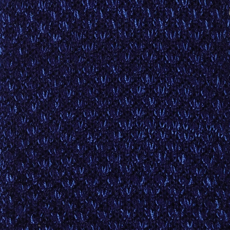Navy melange V-knitted tie