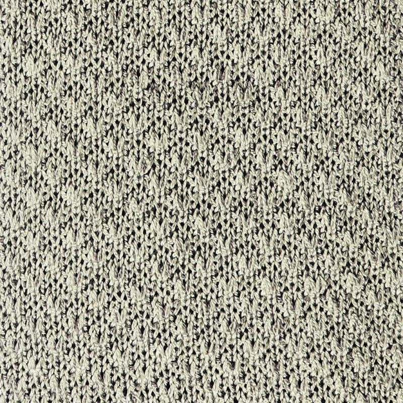 Light grey melange V-knitted tie