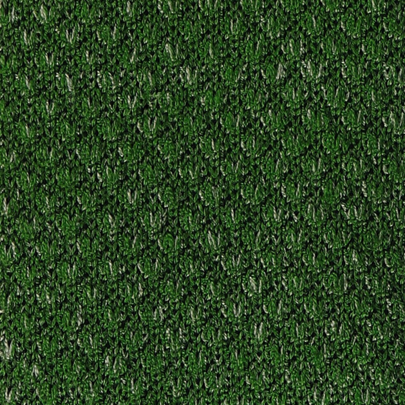 Green melange V-knitted tie